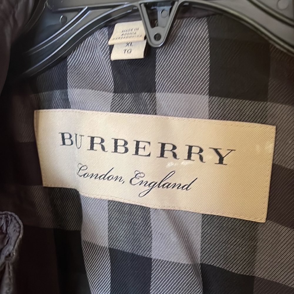 Burberry Black and Gray Checkered Jacket